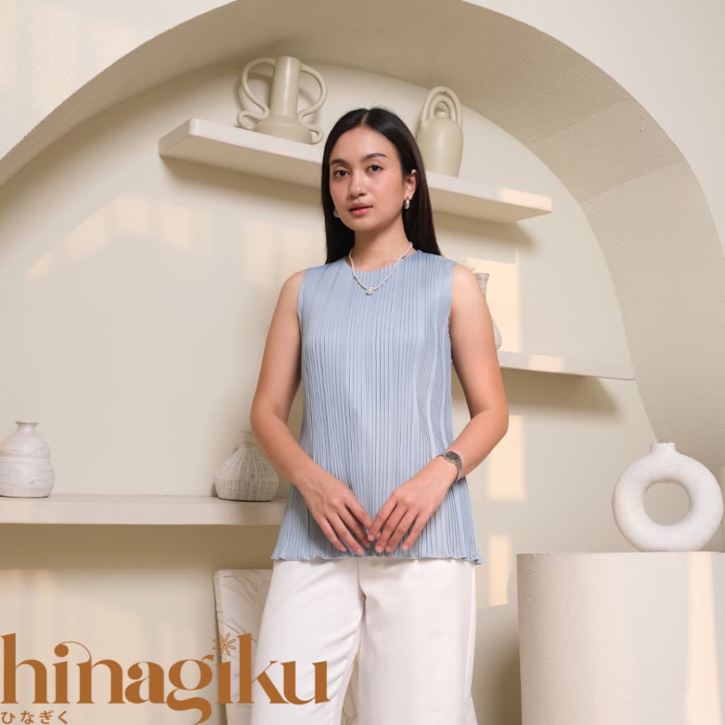 HNGK Pleated Blouse A05 4